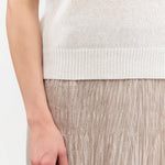 DEMYLEE Apparel Womens Sweaters Selina Cotton Linen Top in Off White