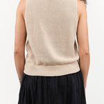 DEMYLEE Apparel Womens Sweaters Selina Cotton Linen Top in Pearl Barley