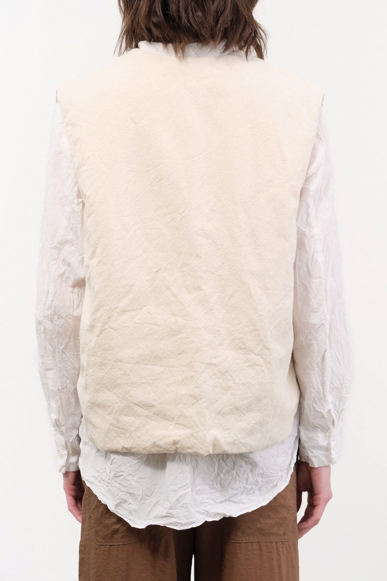 Elsa Esturgie Apparel Womens Sweaters Ormeau Vest in Ecru