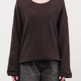 Elsa Esturgie Apparel Womens Sweaters Oubli Sweater in Brown