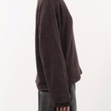 Elsa Esturgie Apparel Womens Sweaters Oubli Sweater in Brown