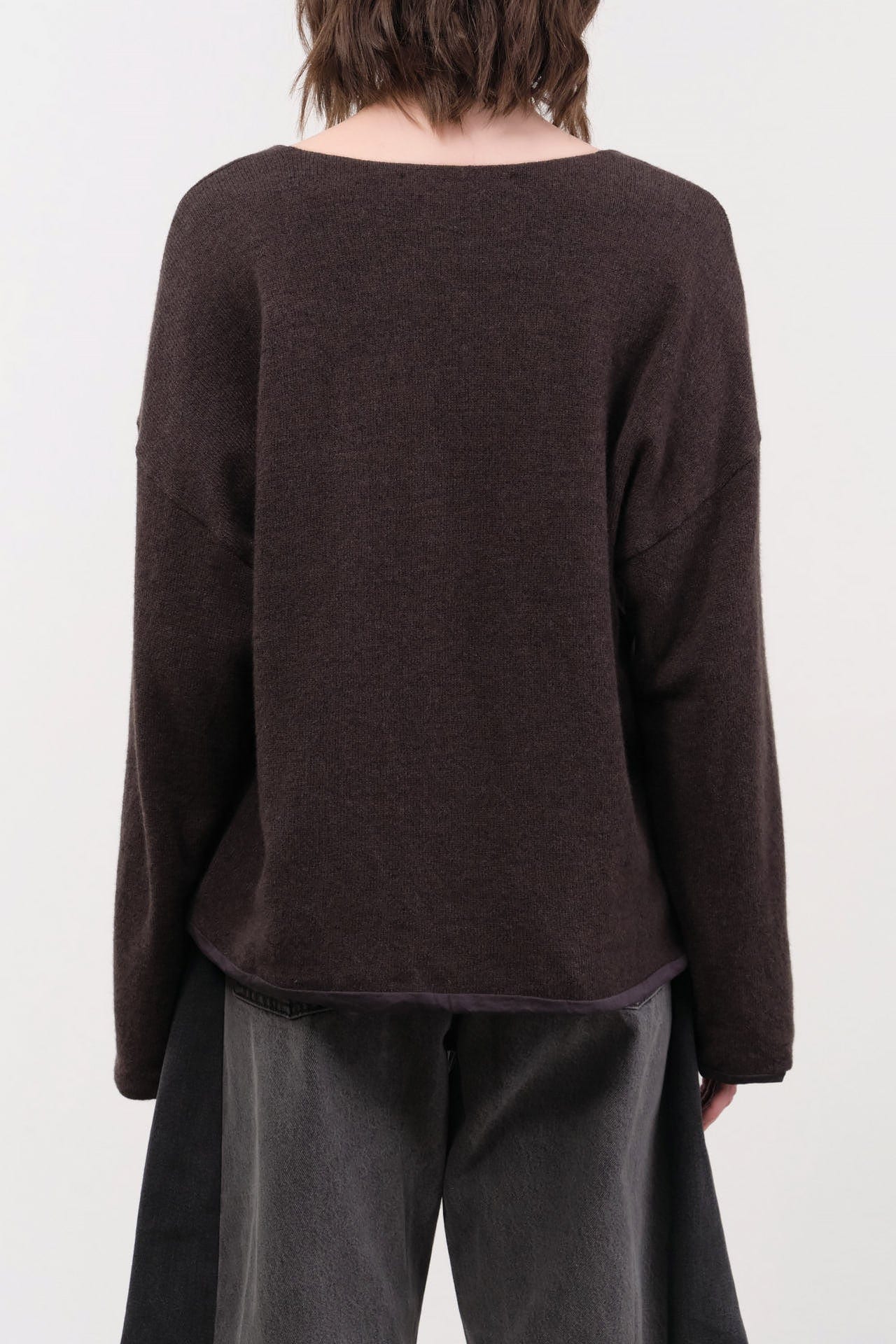 Elsa Esturgie Apparel Womens Sweaters Oubli Sweater in Brown