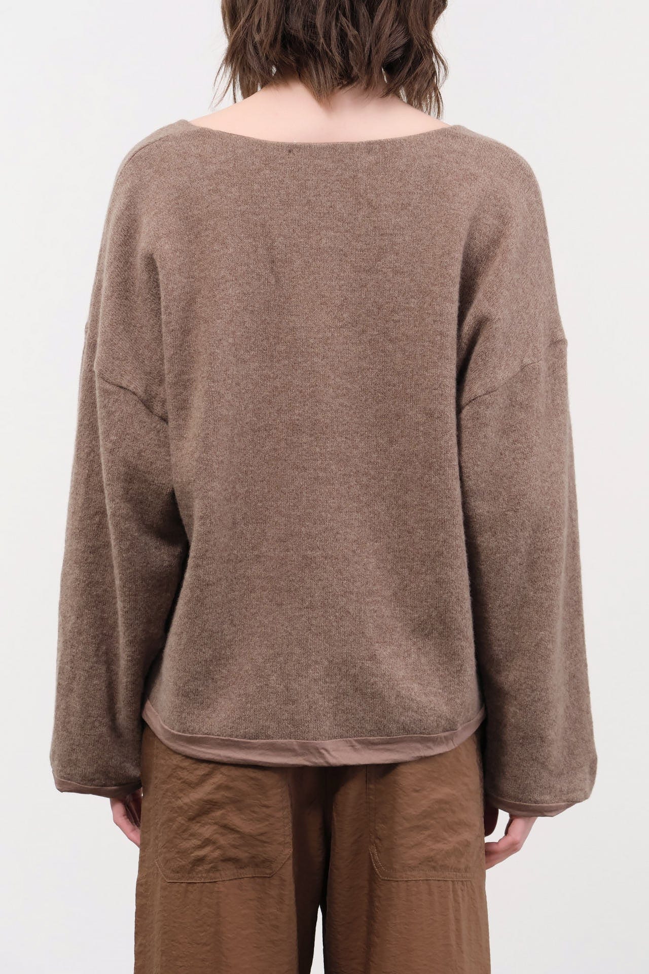 Elsa Esturgie Apparel Womens Sweaters Oubli Sweater in Taupe