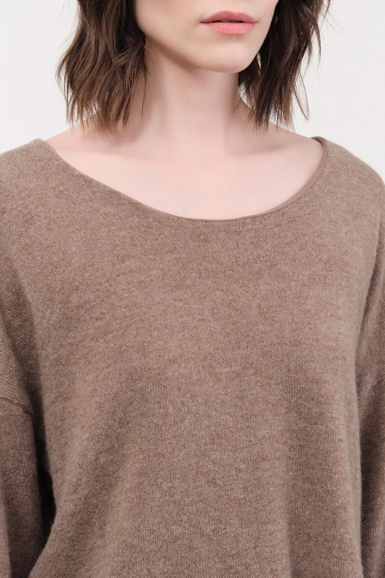 Elsa Esturgie Apparel Womens Sweaters Oubli Sweater in Taupe