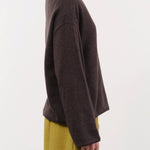 Elsa Esturgie Apparel Womens Sweaters Oxyde Sweater in Brown