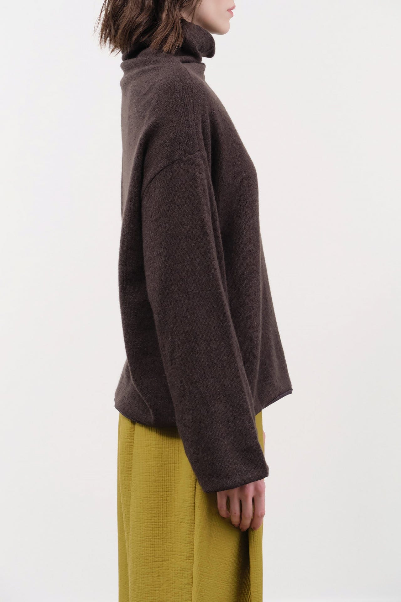 Elsa Esturgie Apparel Womens Sweaters Oxyde Sweater in Brown