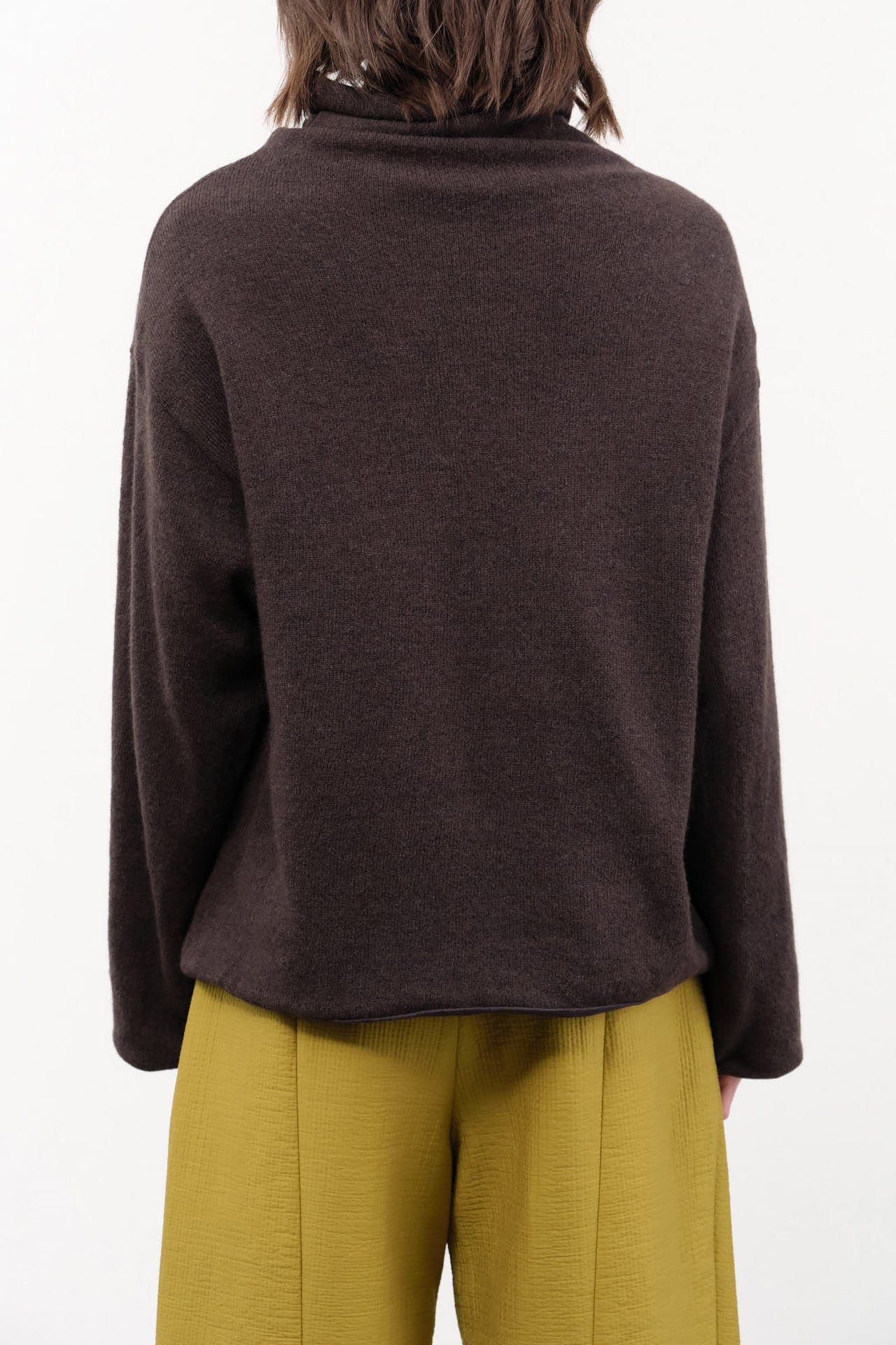 Elsa Esturgie Apparel Womens Sweaters Oxyde Sweater in Brown