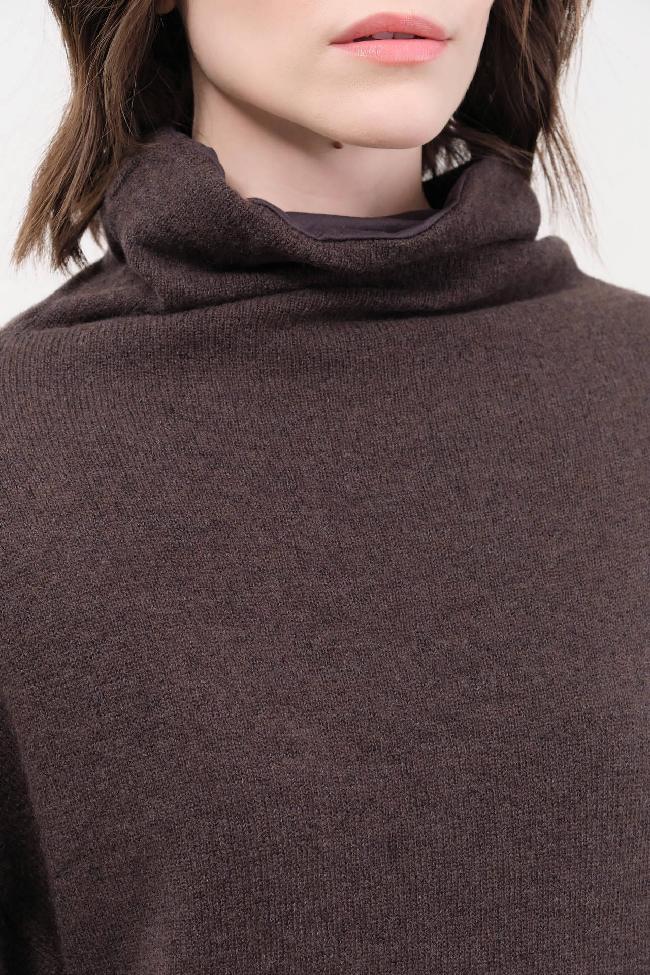 Elsa Esturgie Apparel Womens Sweaters Oxyde Sweater in Brown