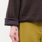 Elsa Esturgie Apparel Womens Sweaters Oxyde Sweater in Brown
