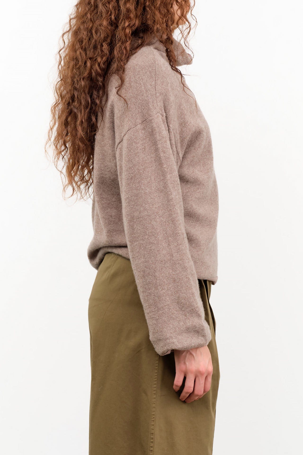 Elsa Esturgie Apparel Womens Sweaters Oxyde Sweater in Taupe