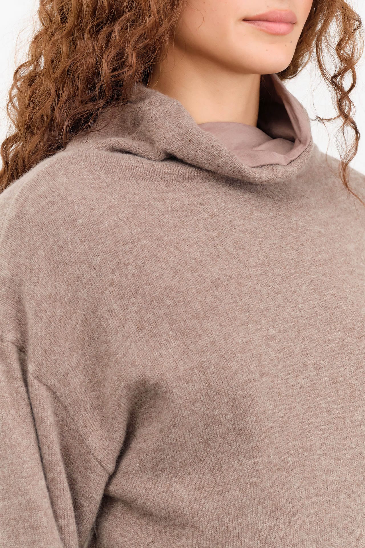 Elsa Esturgie Apparel Womens Sweaters Oxyde Sweater in Taupe