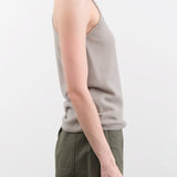 Evam Eva Apparel Womens Blouses Cashmere Camisole in Beige