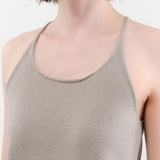 Evam Eva Apparel Womens Blouses Cashmere Camisole in Beige