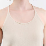 Evam Eva Apparel Womens Blouses Cashmere Camisole in Kinari