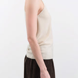 Evam Eva Apparel Womens Blouses Cashmere Camisole in Kinari