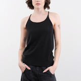 Evam Eva Apparel Womens Blouses Cashmere Camisole in Sumi