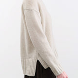Evam Eva Apparel Womens Sweaters Cashmere Pullover in Ivory