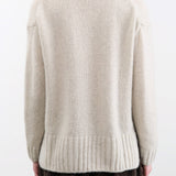 Evam Eva Apparel Womens Sweaters Cashmere Pullover in Ivory