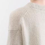 Evam Eva Apparel Womens Sweaters Cashmere Pullover in Ivory