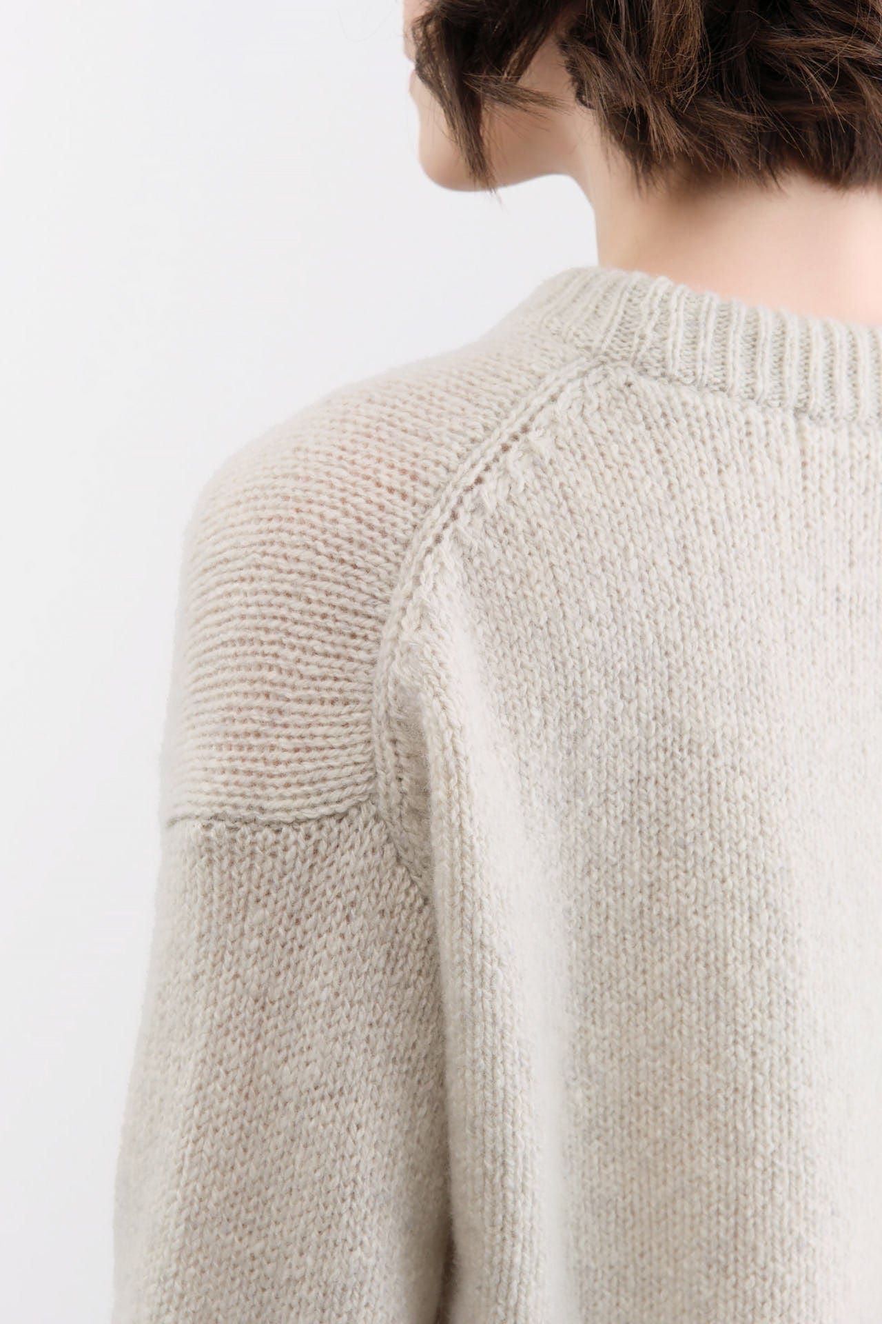 Evam Eva Apparel Womens Sweaters Cashmere Pullover in Ivory