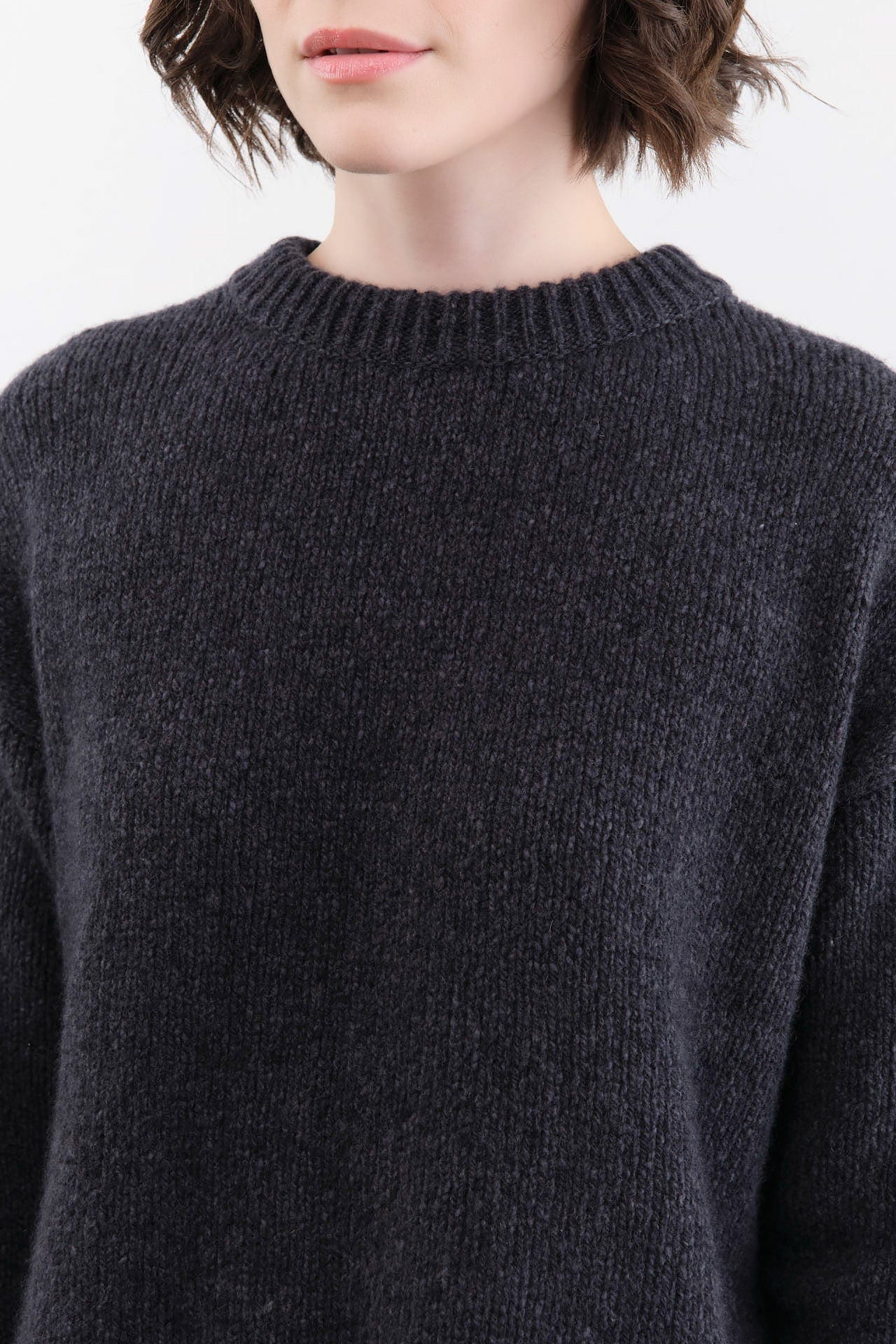 Evam Eva Apparel Womens Sweaters Cashmere Pullover in North Sea