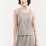 Evam Eva Apparel Womens Blouses Cotton Camisole in Grege