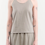Evam Eva Apparel Womens Blouses Cotton Camisole in Grege