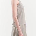 Evam Eva Apparel Womens Blouses Cotton Camisole in Grege