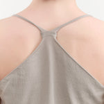 Evam Eva Apparel Womens Blouses Cotton Camisole in Grege