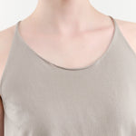 Evam Eva Apparel Womens Blouses Cotton Camisole in Grege