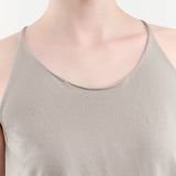 Evam Eva Apparel Womens Blouses Cotton Camisole in Grege