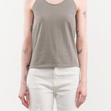 Evam Eva Apparel Womens Blouses Cotton Camisole in Otter Gray