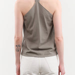 Evam Eva Apparel Womens Blouses Cotton Camisole in Otter Gray