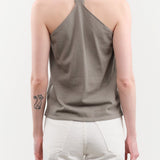Evam Eva Apparel Womens Blouses Cotton Camisole in Otter Gray