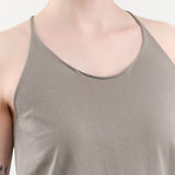 Evam Eva Apparel Womens Blouses Cotton Camisole in Otter Gray