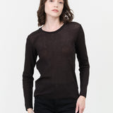 Evam Eva Apparel Womens Sweaters Cotton Pullover in Sumi Sumi / 1