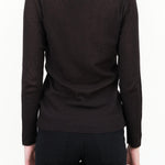 Evam Eva Apparel Womens Sweaters Cotton Pullover in Sumi