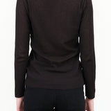 Evam Eva Apparel Womens Sweaters Cotton Pullover in Sumi