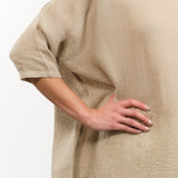 Evam Eva Apparel Womens Sweaters Linen Pullover in Amber Amber / One Size