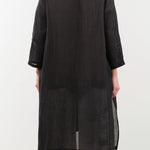 Evam Eva Apparel Womens Blouses Linen Robe Sumi / One Size