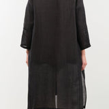 Evam Eva Apparel Womens Blouses Linen Robe Sumi / One Size