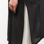 Evam Eva Apparel Womens Sweaters Linen Robe Sumi / One Size