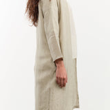 Evam Eva Apparel Womens Sweaters Linen Stitches Robe Grege / One Size