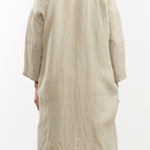 Evam Eva Apparel Womens Sweaters Linen Stitches Robe Grege / One Size