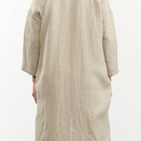 Evam Eva Apparel Womens Sweaters Linen Stitches Robe Grege / One Size