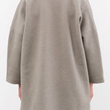 Evam Eva Apparel Womens Outerwear Press Wool Robe Mocha / One Size