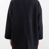 Evam Eva Apparel Womens Outerwear Renew-Wool Stand Short Coat