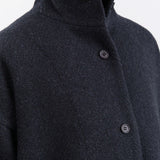 Evam Eva Apparel Womens Outerwear Renew-Wool Stand Short Coat