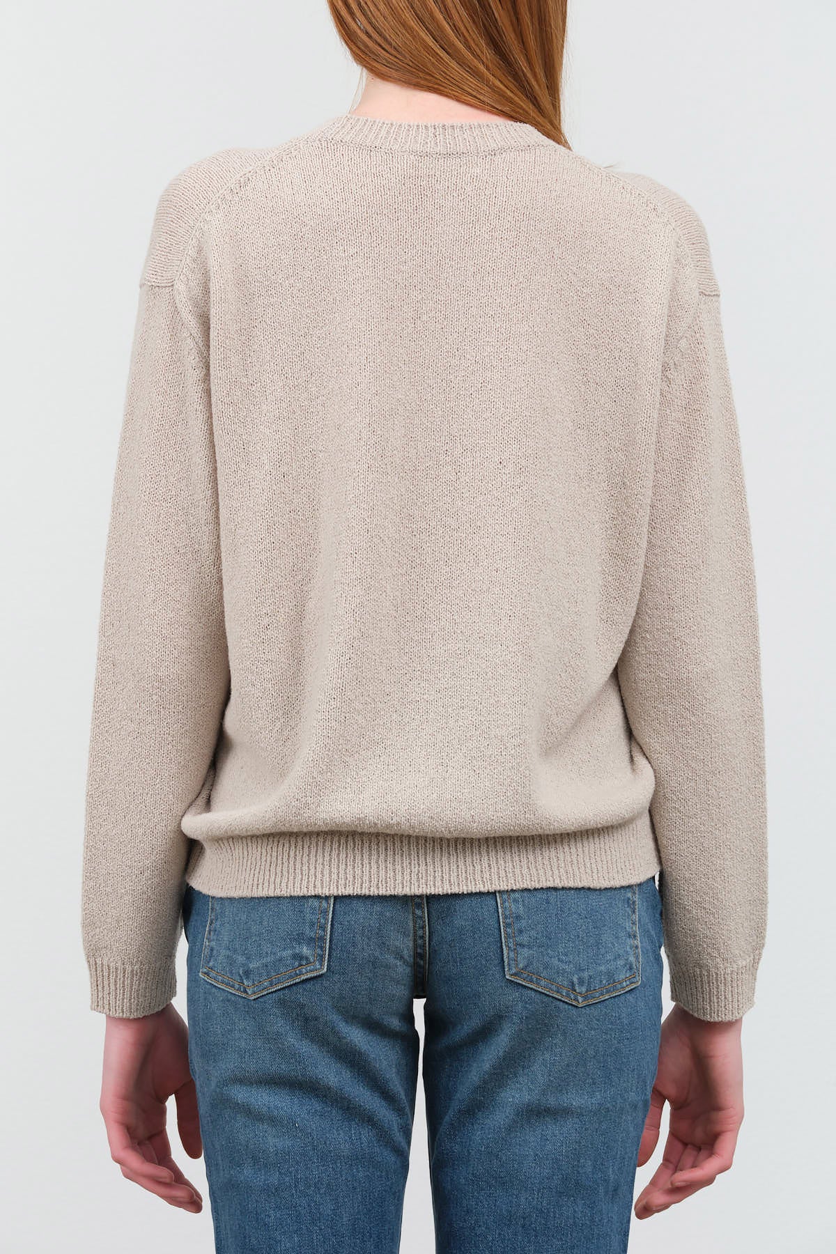 Back view of Wool Lily Pullover