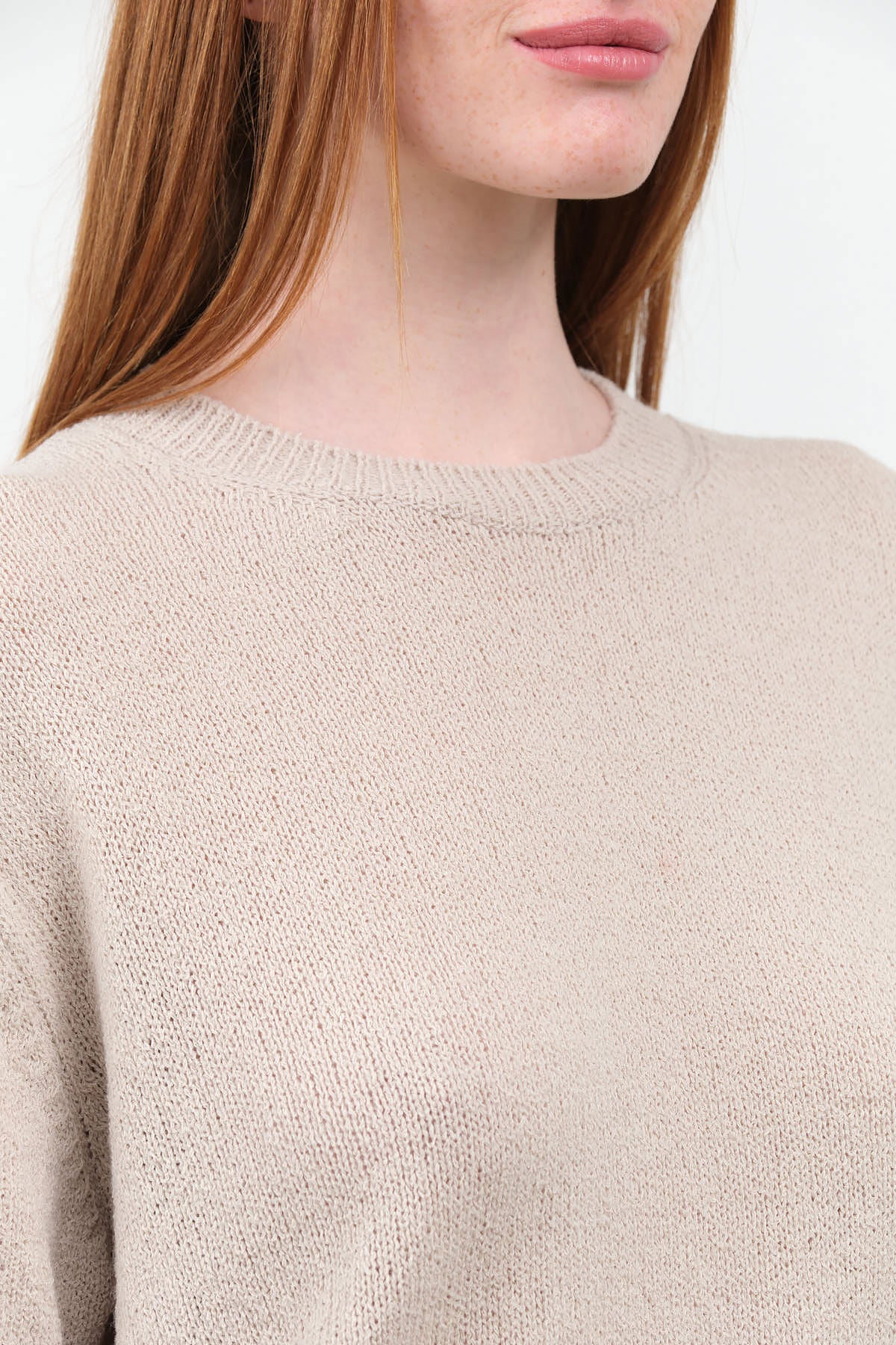 Collar view of Wool Lily Pullover